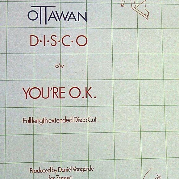 Ottawan Vintage Original Pressing 12" Vinyl D.I.S.C.O. / You're O.K 1980 Carrere - Picture 8 of 16